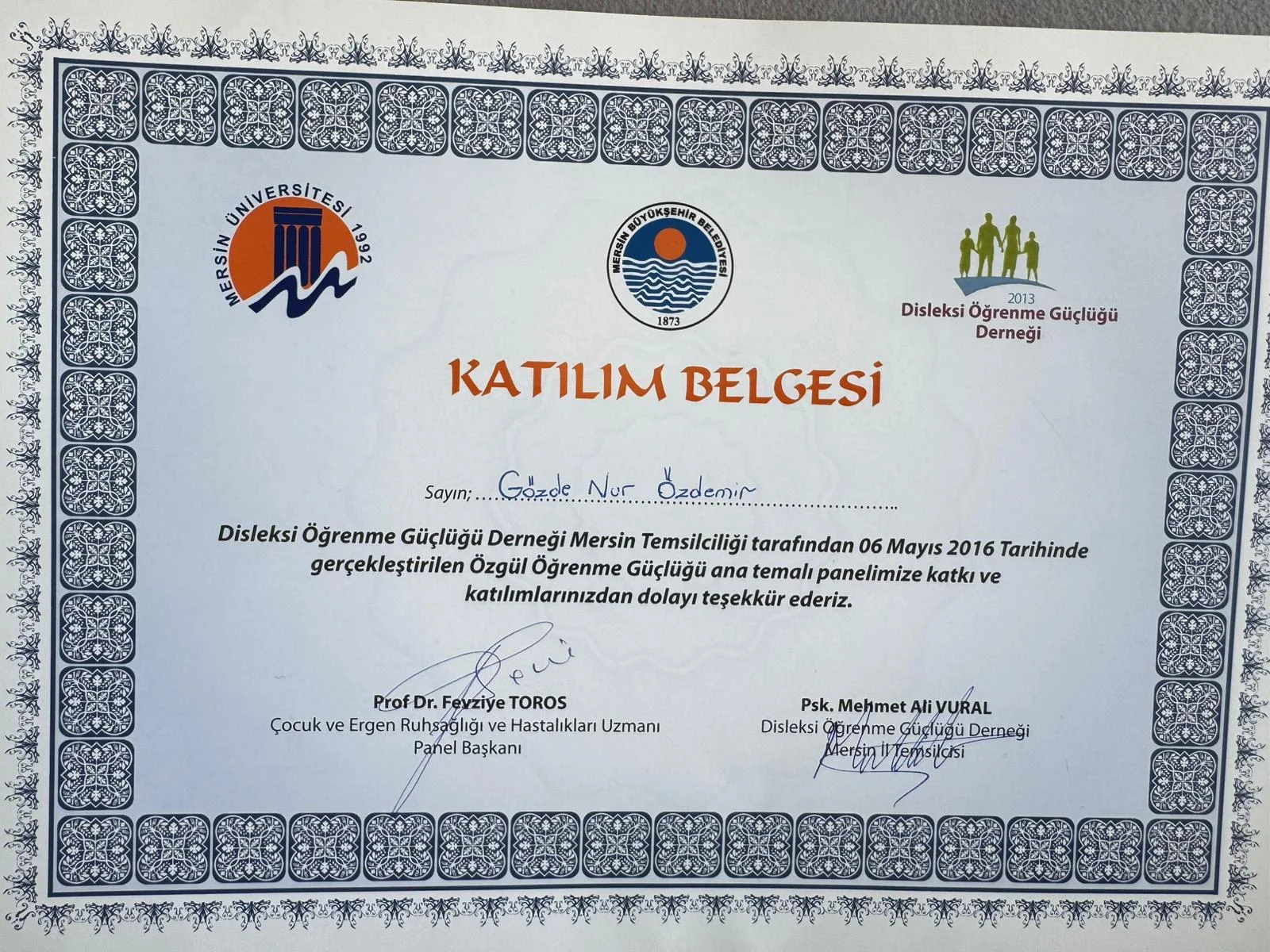Disleksi Paneli Mersin Üniversitesi