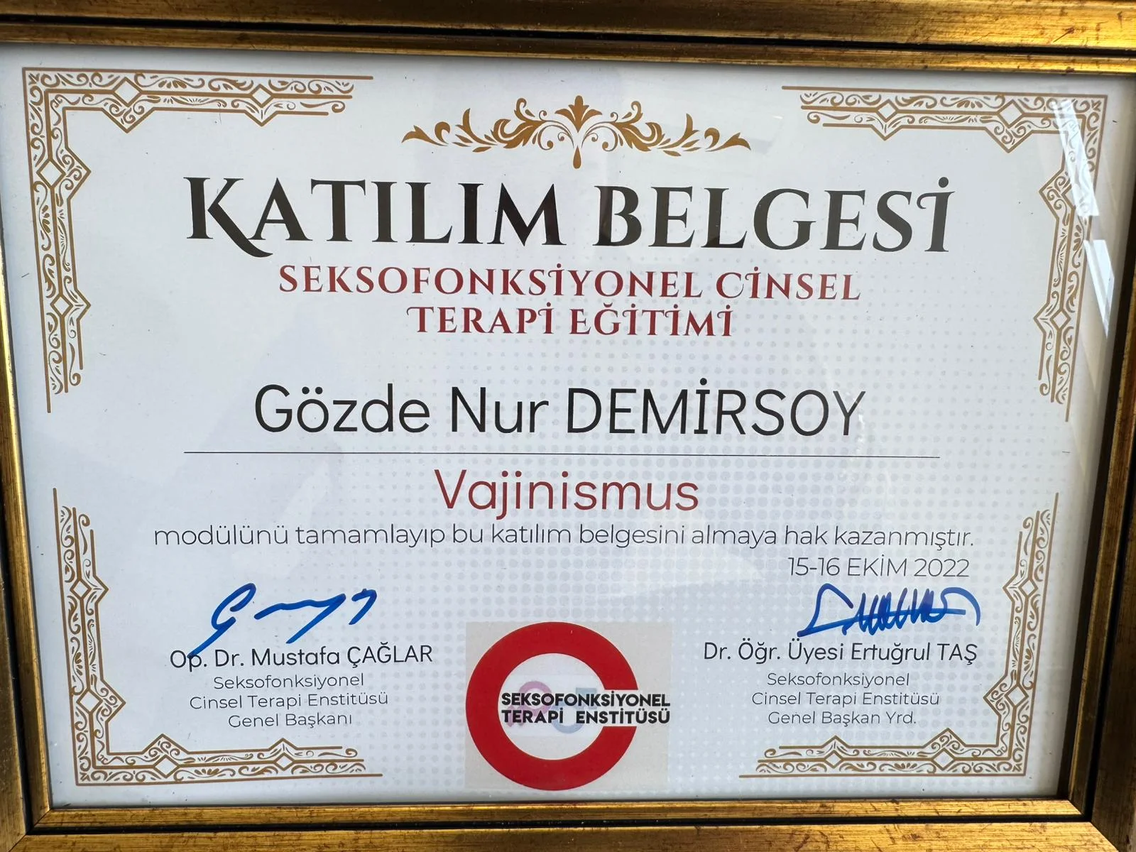 Seksofonksiyonel Cinsel Terapi — Vajinismus