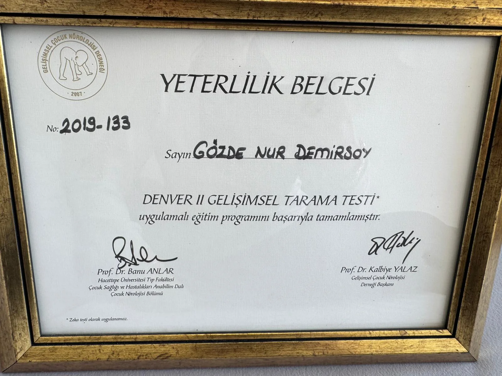 Denver II Gelişimsel Tarama Testi